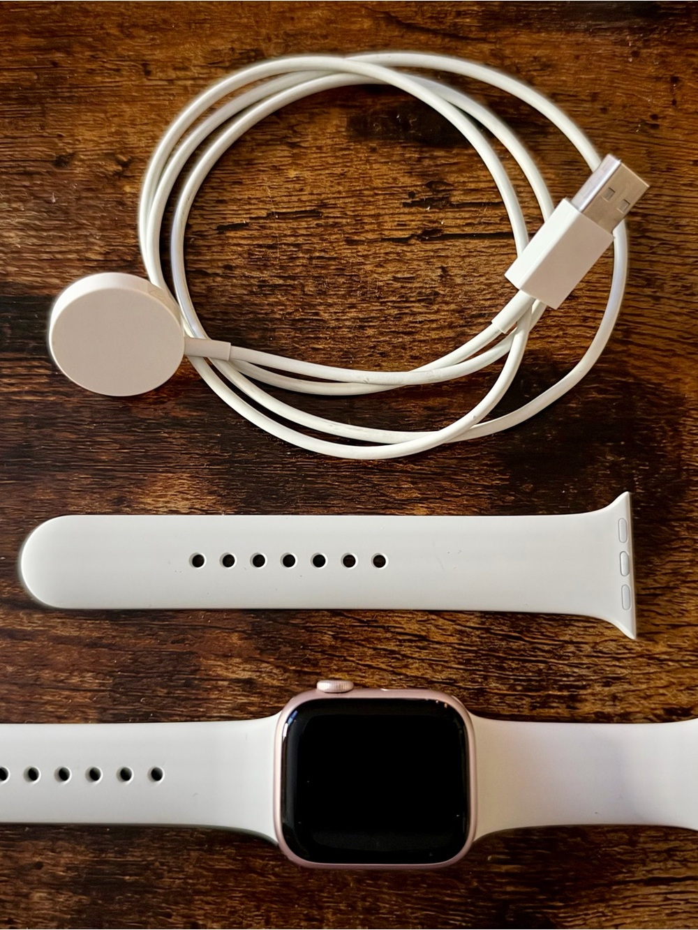 Apple Watch Series 9 41mm Rose Gold Smartwatch with Sport Band and Charger